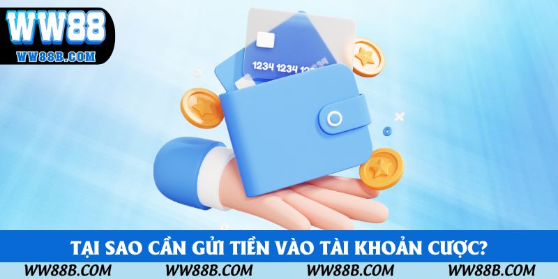 Tại sao cần gửi tiền vào tài khoản cược? Tại sao cần gửi tiền vào tài khoản cược?